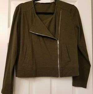 Asymmetrical Sweater Material Blazer